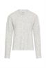 Strickjacke mit gerader Passform light grey melange
