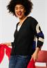 Strickjacke mit Kapuze black