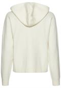 Strickjacke mit Kapuze bone white