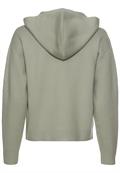 Strickjacke mit Kapuze eukalyptus