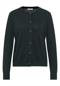 Strickjacke mit Knopfleiste ink green