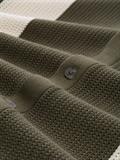 Strickjacke mit Kragen faded green white colorblock