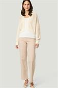 Strickjacke mit Lochmuster eggnog