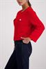 Strickjacke mit Pattentaschen chilli pepper