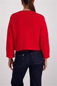 Strickjacke mit Pattentaschen chilli pepper