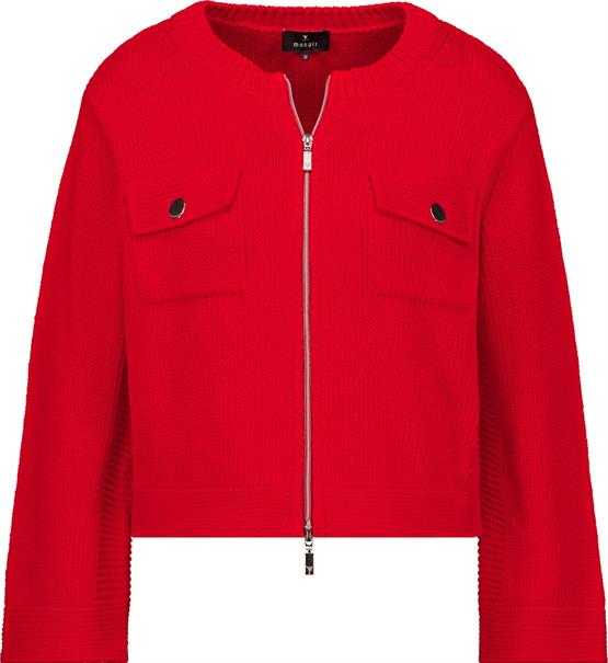 Strickjacke mit Pattentaschen chilli pepper