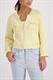 Strickjacke mit Pattentaschen pastel yellow