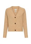 Strickjacke mit Raglanärmeln und Knopfverschluss caramel