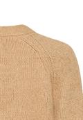 Strickjacke mit Raglanärmeln und Knopfverschluss caramel