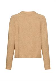 Strickjacke mit Raglanärmeln und Knopfverschluss caramel