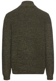 Strickjacke mit Reißverschluss leaf green