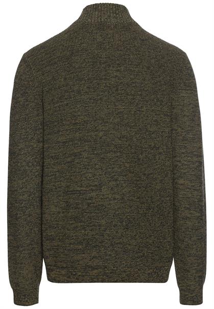 Strickjacke mit Reißverschluss leaf green