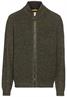Strickjacke mit Reißverschluss leaf green