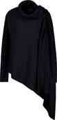 Strickjacke mit Schalkragen schwarz