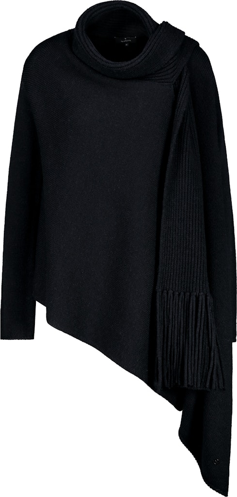 Strickjacke mit Schalkragen schwarz