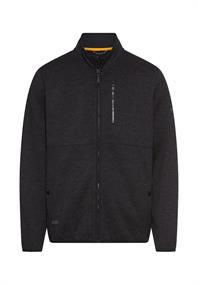 Strickjacke mit Stehkragen dark navy