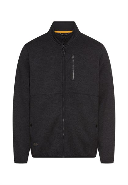 Strickjacke mit Stehkragen dark navy