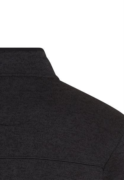 Strickjacke mit Stehkragen dark navy