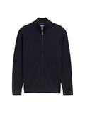 Strickjacke mit Stehkragen knitted navy melange