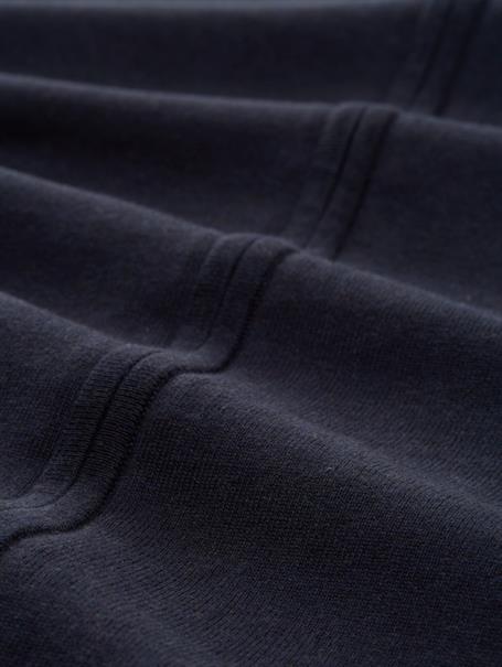 Strickjacke mit Stehkragen knitted navy melange