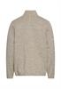 Strickjacke mit Stehkragen oatmeal