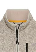 Strickjacke mit Stehkragen oatmeal