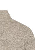 Strickjacke mit Stehkragen oatmeal