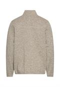 Strickjacke mit Stehkragen oatmeal