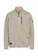 Strickjacke mit Stehkragen oatmeal