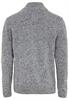 Strickjacke mit Stehkragen stone gray