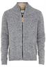 Strickjacke mit Stehkragen stone gray