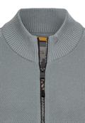 Strickjacke mit Stehkragen stormy blue