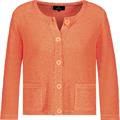 Strickjacke mit Tasche apricot