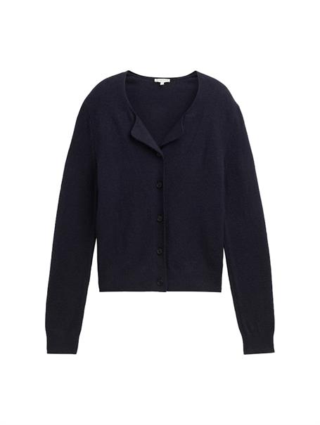 Strickjacke mit Wollanteil sky captain blue