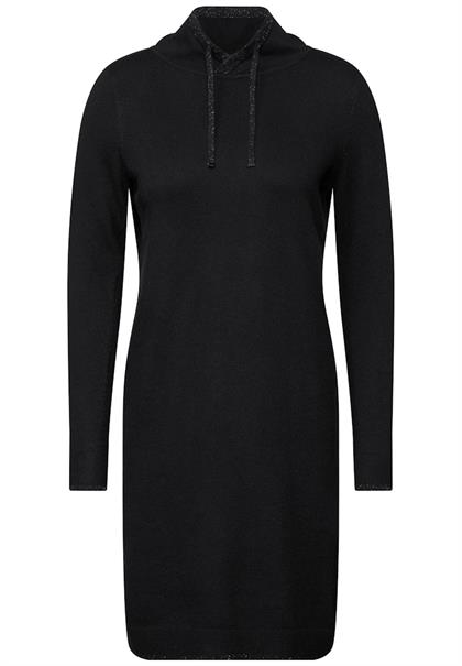 Strickkleid mit Glitzer black