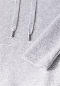 Strickkleid mit Kapuze platinum grey mel.