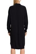 Strickkleid mit Stehkragen black