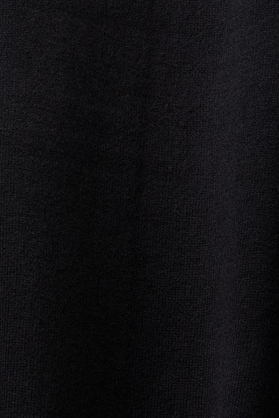 Strickkleid mit Stehkragen black