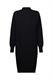 Strickkleid mit Stehkragen black