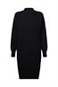 Strickkleid mit Stehkragen black