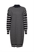 Strickkleid mit Stehkragen new black