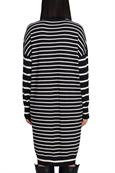 Strickkleid mit Stehkragen new black