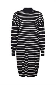 Strickkleid mit Stehkragen new black