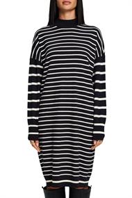 Strickkleid mit Stehkragen new black