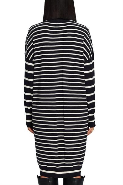 Strickkleid mit Stehkragen new black