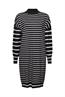 Strickkleid mit Stehkragen new black