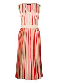 Strickkleid patch creamred
