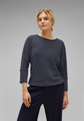 Stricklook Shirt deep blue