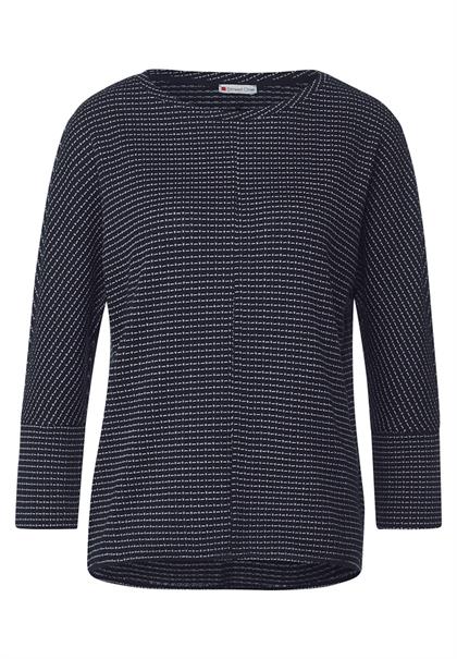 Stricklook Shirt deep blue