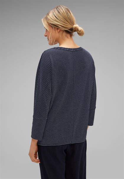 Stricklook Shirt deep blue